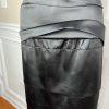 White House Black Market Black Satin Dress 4 Suit 00 Strapless Tiered Cropped