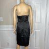 White House Black Market Black Satin Dress 4 Suit 00 Strapless Tiered Cropped