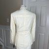 KASPER Linen Rayon Skirt 10P Suit 10 Stand Up Collar Off White Lined 2PC New