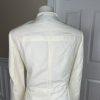 KASPER Linen Rayon Skirt 10P Suit 10 Stand Up Collar Off White Lined 2PC New