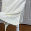 KASPER Linen Rayon Skirt 10P Suit 10 Stand Up Collar Off White Lined 2PC New