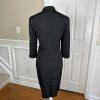 Jones New York Acetate Nylon Stretch Skirt Suit Size 8 Black Floral 3/4 Sleeves