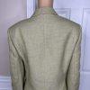 Kasper Women Polyester Rayon Skirt Suit 16 Green Ruffle Lined Wrap Belted 2PC
