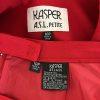 KASPER ASL 2PC Red Polyester Rayon Lined Notch Collar Skirt Suit Size 10P