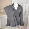 John Meyer Polyester Pant Suit Size 8 Black White Single Breasted Lined 2PC