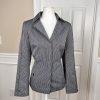 John Meyer Polyester Pant Suit Size 8 Black White Single Breasted Lined 2PC
