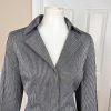 John Meyer Polyester Pant Suit Size 8 Black White Single Breasted Lined 2PC