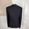 TAHARI ASL Women Black Polyester Stretch Lined Collarless Blazer Size 14
