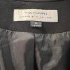 TAHARI ASL Women Black Polyester Stretch Lined Collarless Blazer Size 14