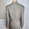 Le Suit Polyester Skirt Suit Size 10 Gray 2 Piece Notch Collar Career Set