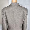 Le Suit Polyester Skirt Suit Size 10 Gray 2 Piece Notch Collar Career Set
