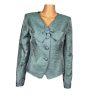 New KASPER 1PC Misty Green Polyester Lined Collarless Cocktail Blazer Size 4