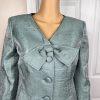 New KASPER 1PC Misty Green Polyester Lined Collarless Cocktail Blazer Size 4