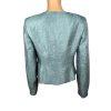 New KASPER 1PC Misty Green Polyester Lined Collarless Cocktail Blazer Size 4