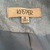 New KASPER 1PC Misty Green Polyester Lined Collarless Cocktail Blazer Size 4