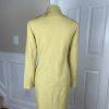 10-1109.jpg KASPER Women 2PC Gold Polyester Lined Single Breasted Skirt Suit Size 6