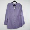 Torrid Emma Tunic Size 1X Babydoll Silhouette Challis Tunic Dusk Split Neckline