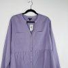 Torrid Emma Tunic Size 1X Babydoll Silhouette Challis Tunic Dusk Split Neckline