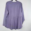 Torrid Emma Tunic Size 1X Babydoll Silhouette Challis Tunic Dusk Split Neckline