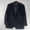 Pronto Uomo Men 100% Cashmere Sport Coat Blazer Size 46R Black 2 Button