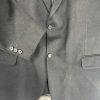 Pronto Uomo Men 100% Cashmere Sport Coat Blazer Size 46R Black 2 Button