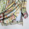 Zara Roxine Shirt Style Dress L Paisley High Low Hem Long Sleeves Belted Silky