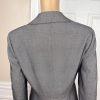 10-1147.jpg Jones New York Polyester Rayon Spandex Pant Suit Size 8 Gray Lined Career 2PC