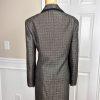 Jones Studio Polyester Metallic Skirt 12 Suit 14 Mismatch Light Brown 2 Piece