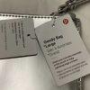 New LULULEMON Goody Bag Large Oversized Wristlet Clutch Shiny Silver