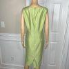 Kasper Women Polyester Dress Suit 14 Green Lined Open Front 3/4 Sleeves 2PC