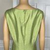 Kasper Women Polyester Dress Suit 14 Green Lined Open Front 3/4 Sleeves 2PC