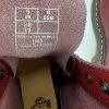 Dr Martens Air Wair 1460 Leather Boots 6M Cherry Red Combat Work 8 Eye Lace Up