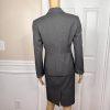 KASPER Women Polyester Dress Size 6P Suit Size 8P Gray Notch Collar Lined 2PC