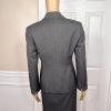 KASPER Women Polyester Dress Size 6P Suit Size 8P Gray Notch Collar Lined 2PC
