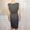 KASPER Women Polyester Dress Size 6P Suit Size 8P Gray Notch Collar Lined 2PC