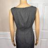 KASPER Women Polyester Dress Size 6P Suit Size 8P Gray Notch Collar Lined 2PC