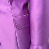 GMI Polyester Skirt Suit Top 16 Purple Ruffle Shawl Collar 3PC Bell Sleeves