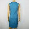 10-1233.jpg St John Santana Knit Metallic Dress Size 2 Turquoise Shimmer Luxury Sleeveless