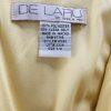 De Laru Dress Gown Prom Polyester 7/8 Vintage Y2K Yellow Beaded Spaghetti Strap