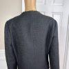 SAKS FIFTH AVENUE Black Tweed Open Front Zip Pockets Blazer Size XL