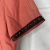 Double D Vtg Ranch Studded Bolero Size M Coral Open Crop Vest Short Sleeve