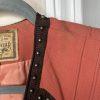 Double D Vtg Ranch Studded Bolero Size M Coral Open Crop Vest Short Sleeve