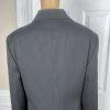 JONES WEAR Polyester Pant Suit Size 18 Black Striped Peak Collar Lined 2PC
