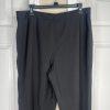 Suit Studio Polyester Pant Suit Size 14P Black Ruffle Shawl Collar Lined 2PC New
