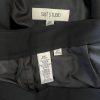 Suit Studio Polyester Pant Suit Size 14P Black Ruffle Shawl Collar Lined 2PC New