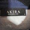 Akira Women Distressed Sequin Button Down Crop Jacket Size S Blue Silver Y2K