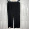 JONES WEAR Polyester Pant Suit Size 18 Black Striped Peak Collar Lined 2PC