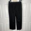JONES WEAR Polyester Pant Suit Size 18 Black Striped Peak Collar Lined 2PC
