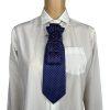Elegant Handcrafted Necktie Necklace with a Detachable Brooch Effortlessly Chic