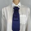 Elegant Handcrafted Necktie Necklace with a Detachable Brooch Effortlessly Chic